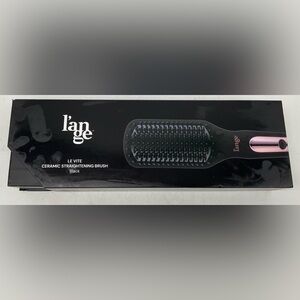L’ange Le Vite Ceramic Straightening Brush Black New Open Box